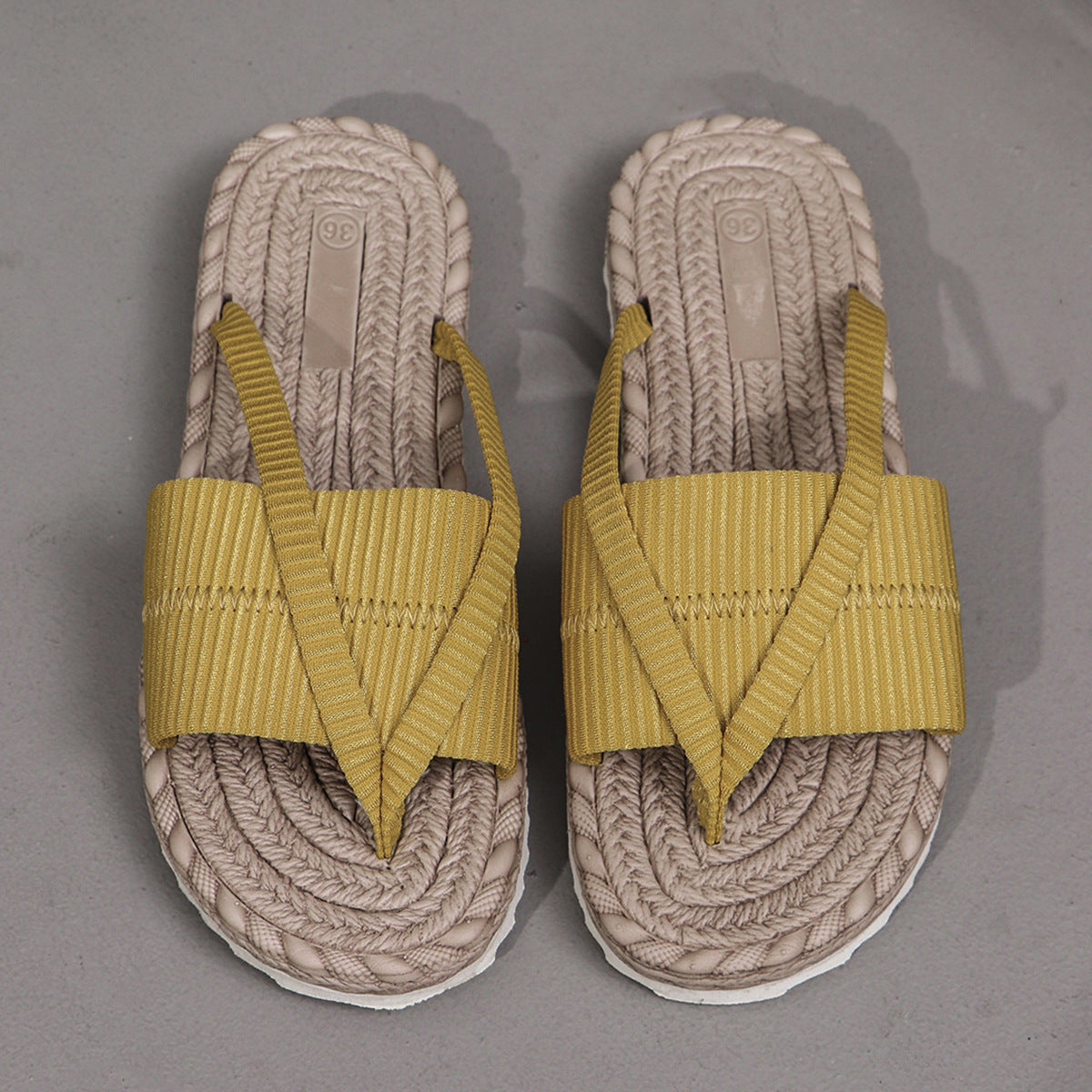 Women's Beach Vacation Sandals Fashion Toe-Strap Flip-Flops Slipper