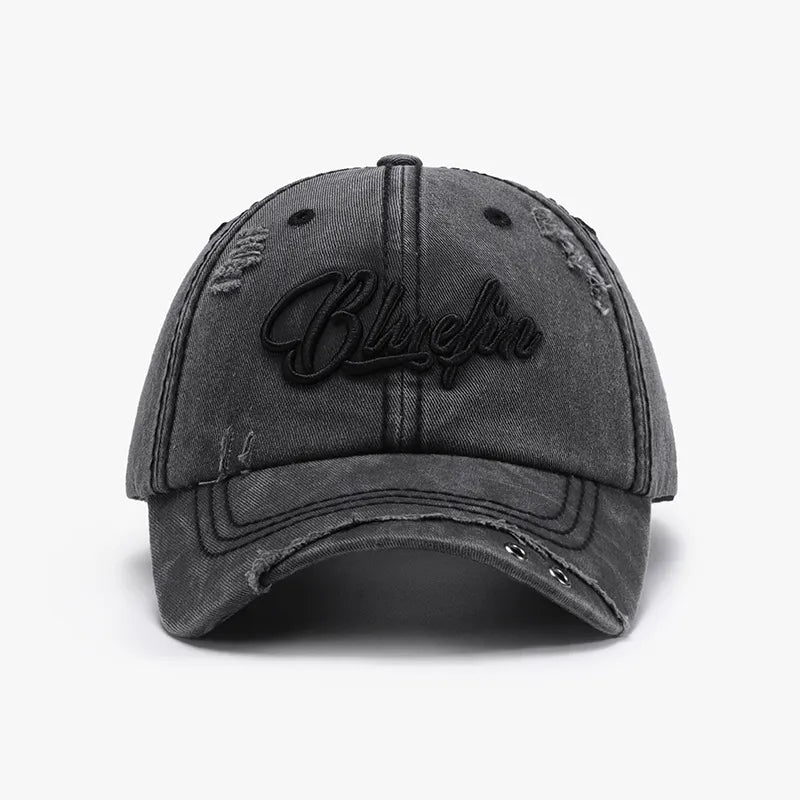 Embroidered Letter Cotton Baseball Cap