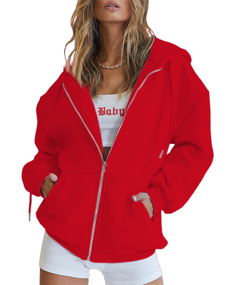 Cute Hooded Sweatshirt for Boys and Girls, Oversized Athletic Jacket with Drawstring Closure for Teens, Casual Fall Outerwear