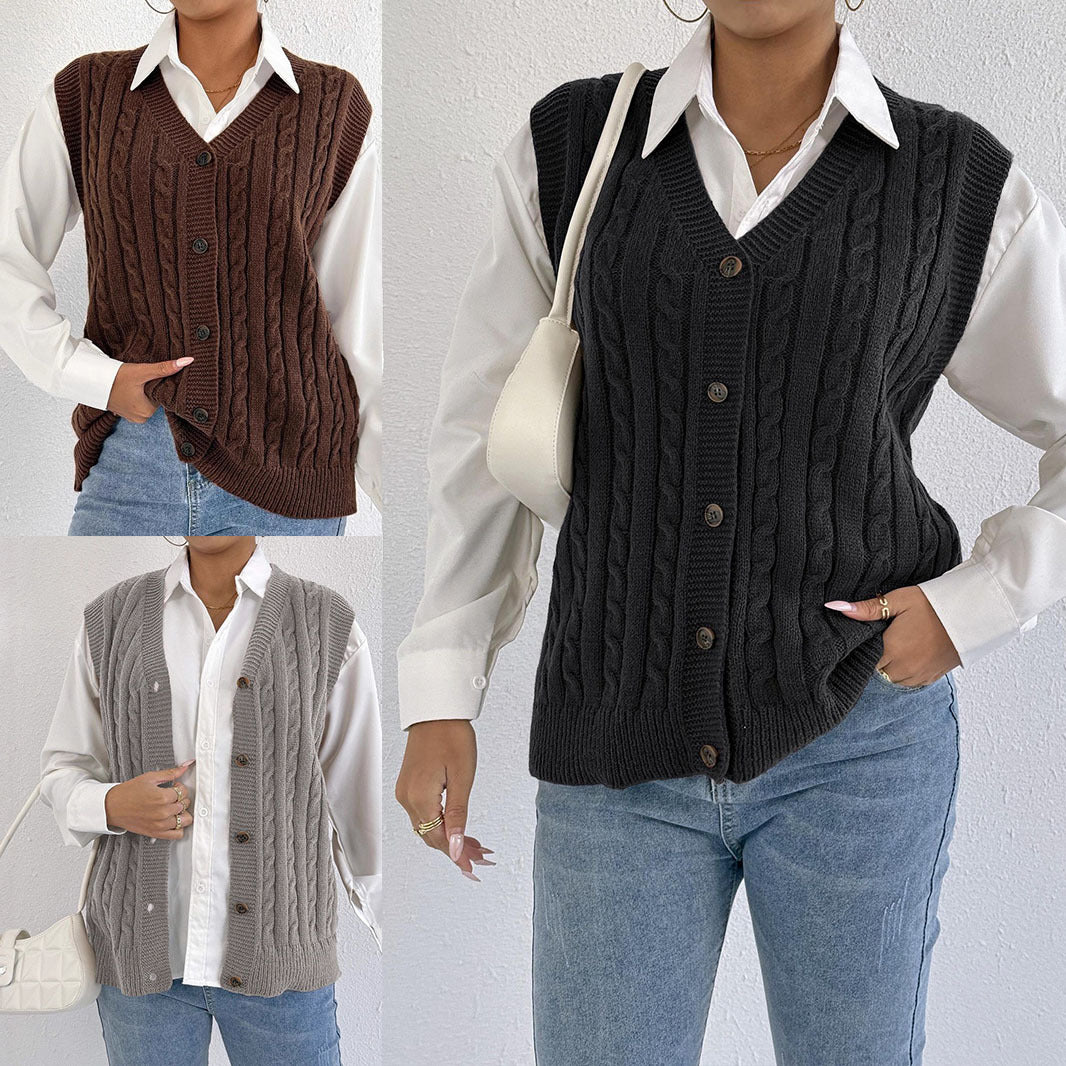 Vest Fried Dough Twists sweater vest