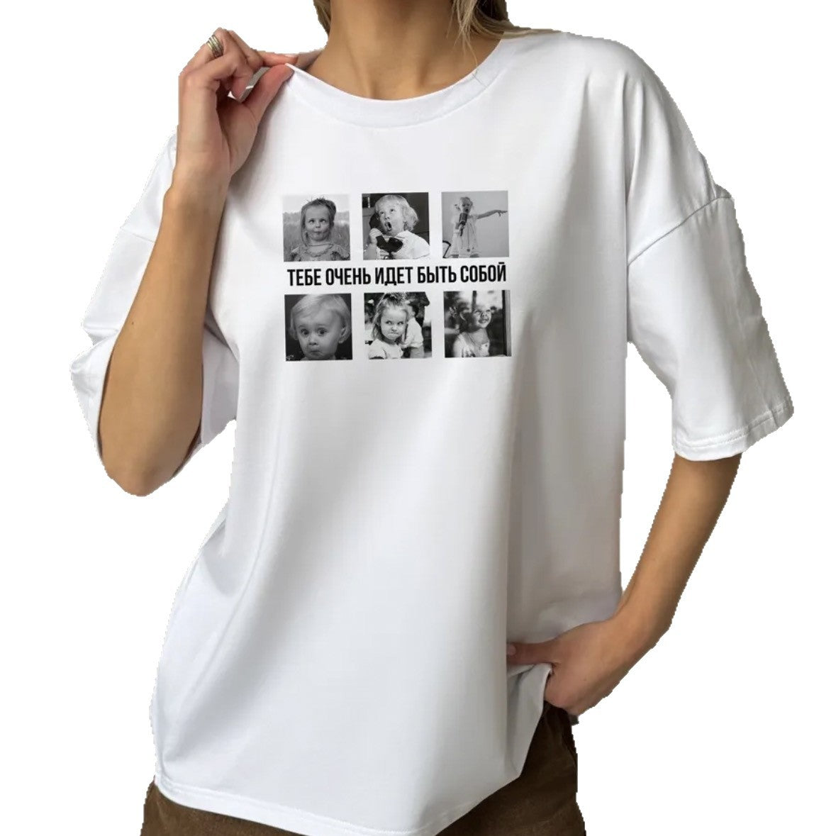 Camiseta cuello redondo manga corta