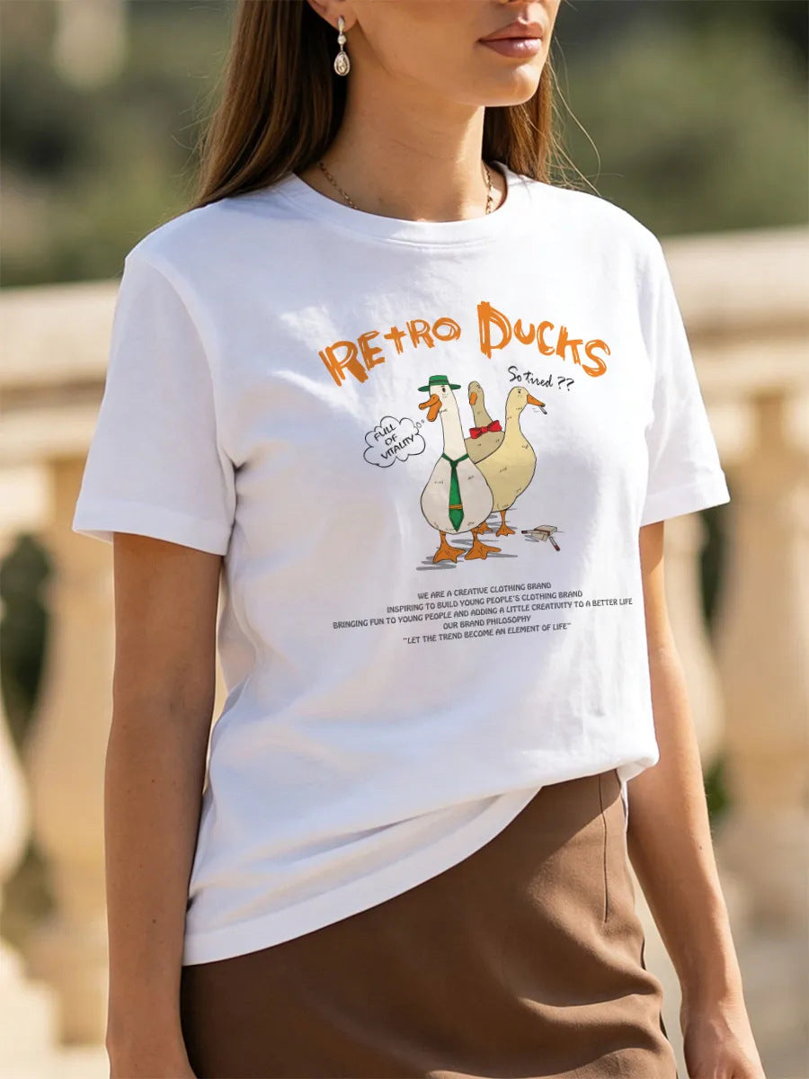 Camiseta estampado pato