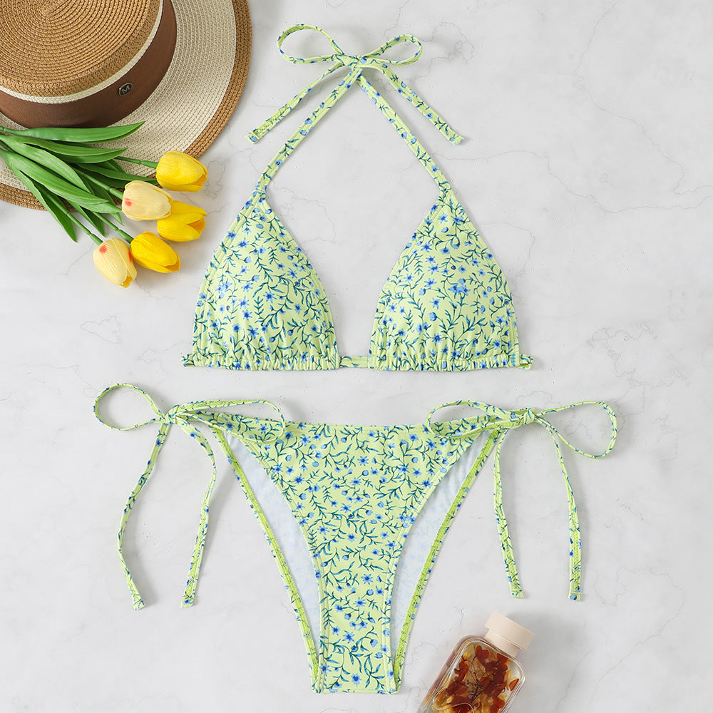 Bikini estampado reversible