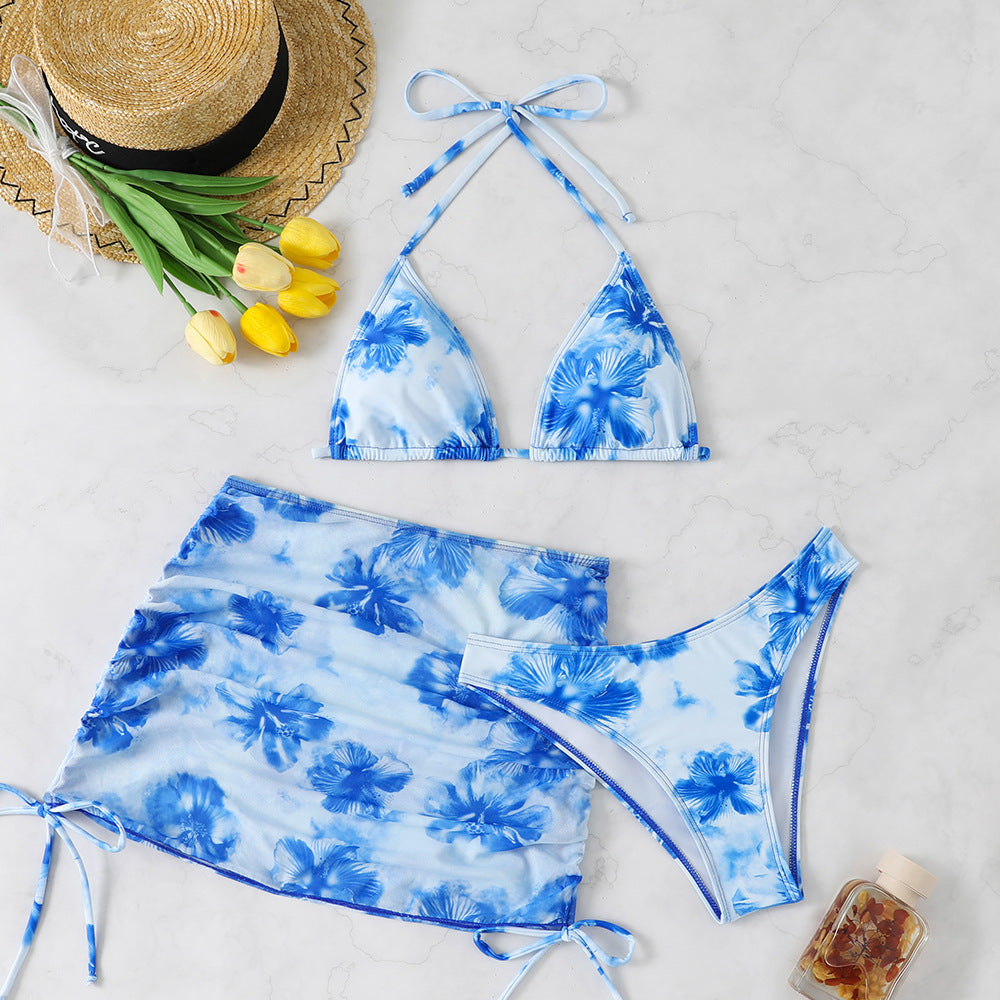 Conjunto de baño tres piezas estampado