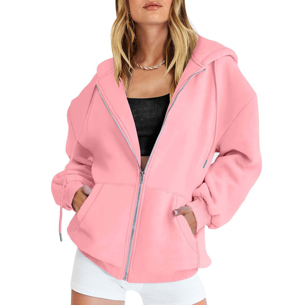 Cute Hooded Sweatshirt for Boys and Girls, Oversized Athletic Jacket with Drawstring Closure for Teens, Casual Fall Outerwear