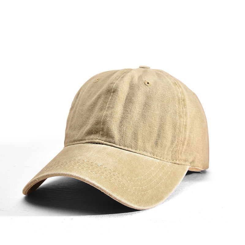Retro Do Old Washed Hat Baseball Cap Soft Top Sand Washed Duck Tongue Hat Embroidered Sun Visor