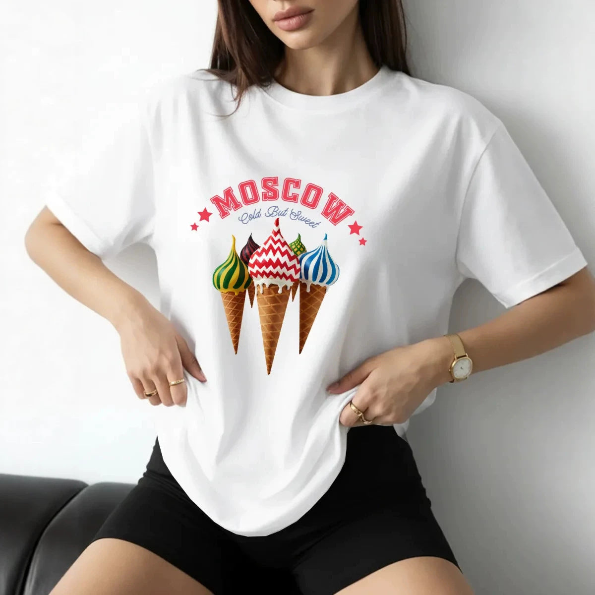 Camiseta estampado helado