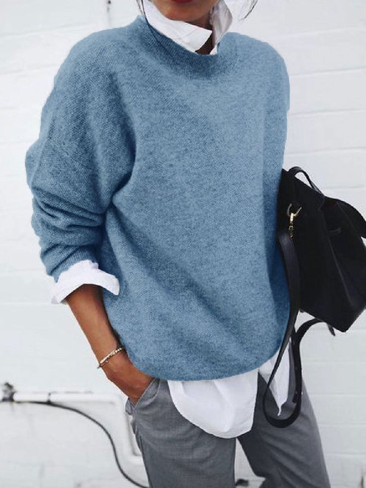 New autumn and winter cross-border European and American eBay Amazon knitted long sleeved pullover hoodie jacket for women