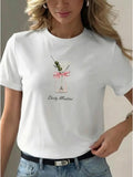 Top holgado cuello redondo