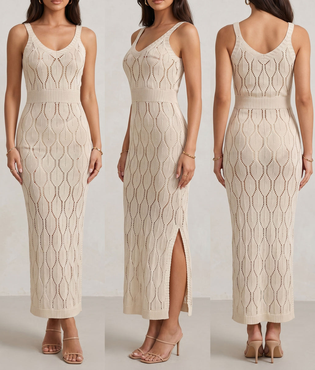 Vestido túnica de playa sin mangas