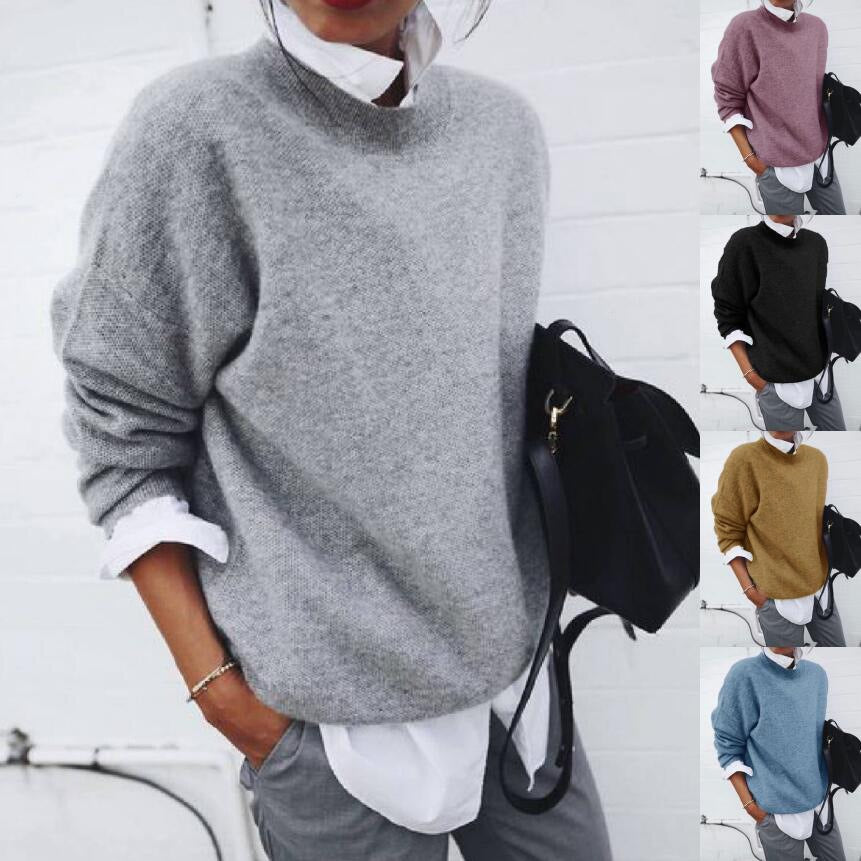New autumn and winter cross-border European and American eBay Amazon knitted long sleeved pullover hoodie jacket for women
