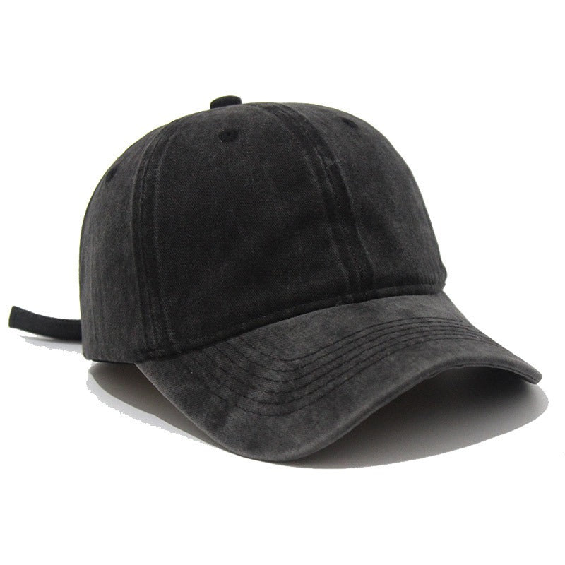 Retro Do Old Washed Hat Baseball Cap Soft Top Sand Washed Duck Tongue Hat Embroidered Sun Visor