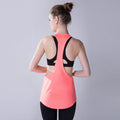 Yoga Crop Top Women Sleeveless Backless Running Sports T Shirts Quick Dry Jogging Gym Fitness Tank Top