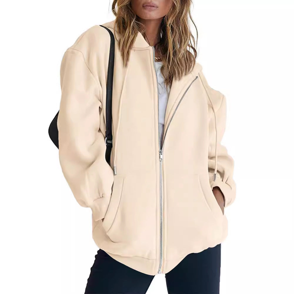 Cute Hooded Sweatshirt for Boys and Girls, Oversized Athletic Jacket with Drawstring Closure for Teens, Casual Fall Outerwear