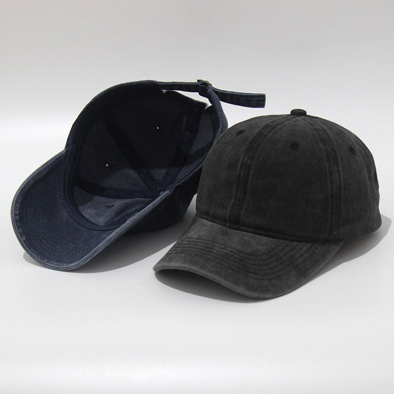 Retro Do Old Washed Hat Baseball Cap Soft Top Sand Washed Duck Tongue Hat Embroidered Sun Visor