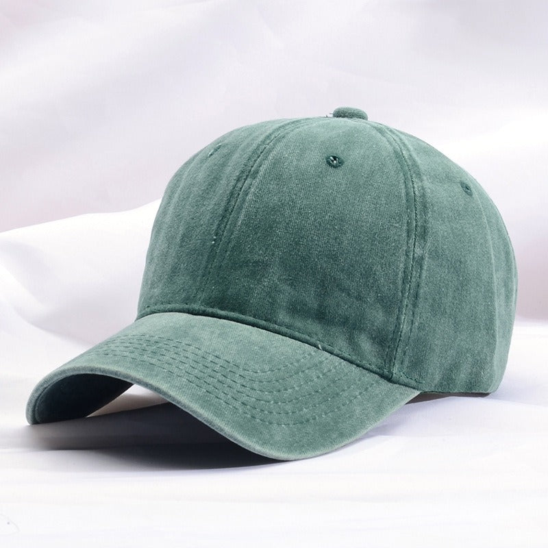 Retro Do Old Washed Hat Baseball Cap Soft Top Sand Washed Duck Tongue Hat Embroidered Sun Visor