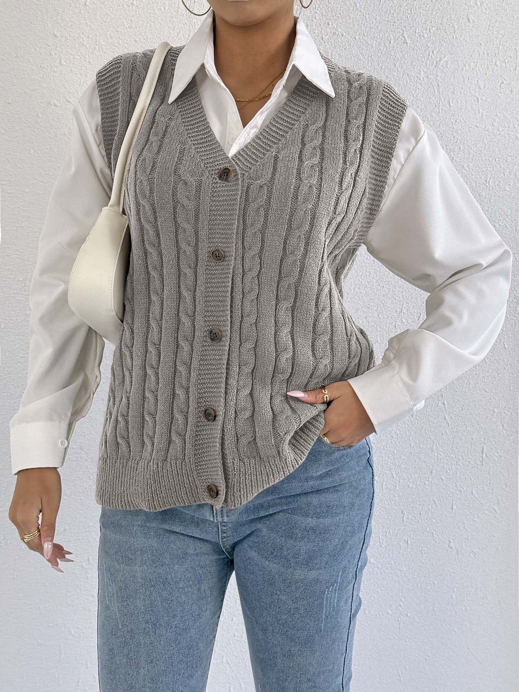 Vest Fried Dough Twists sweater vest
