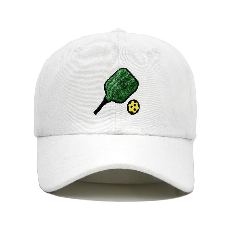 Pickleball Adjustable Embroidered Washed Baseball Cap for Men and Women