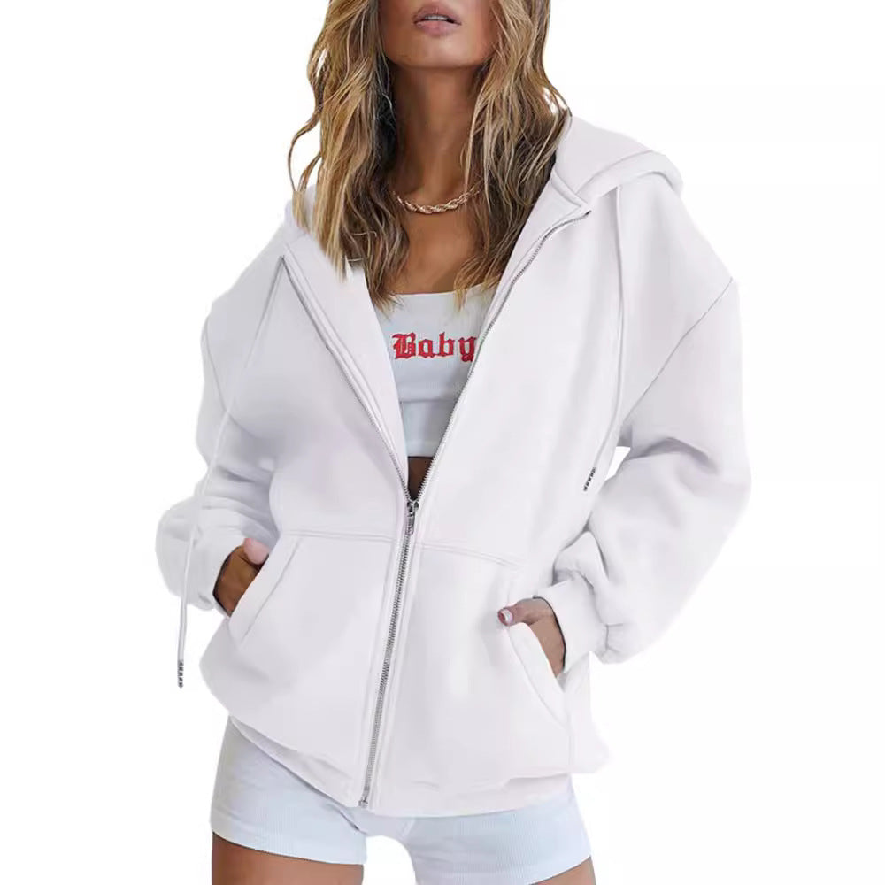 Cute Hooded Sweatshirt for Boys and Girls, Oversized Athletic Jacket with Drawstring Closure for Teens, Casual Fall Outerwear