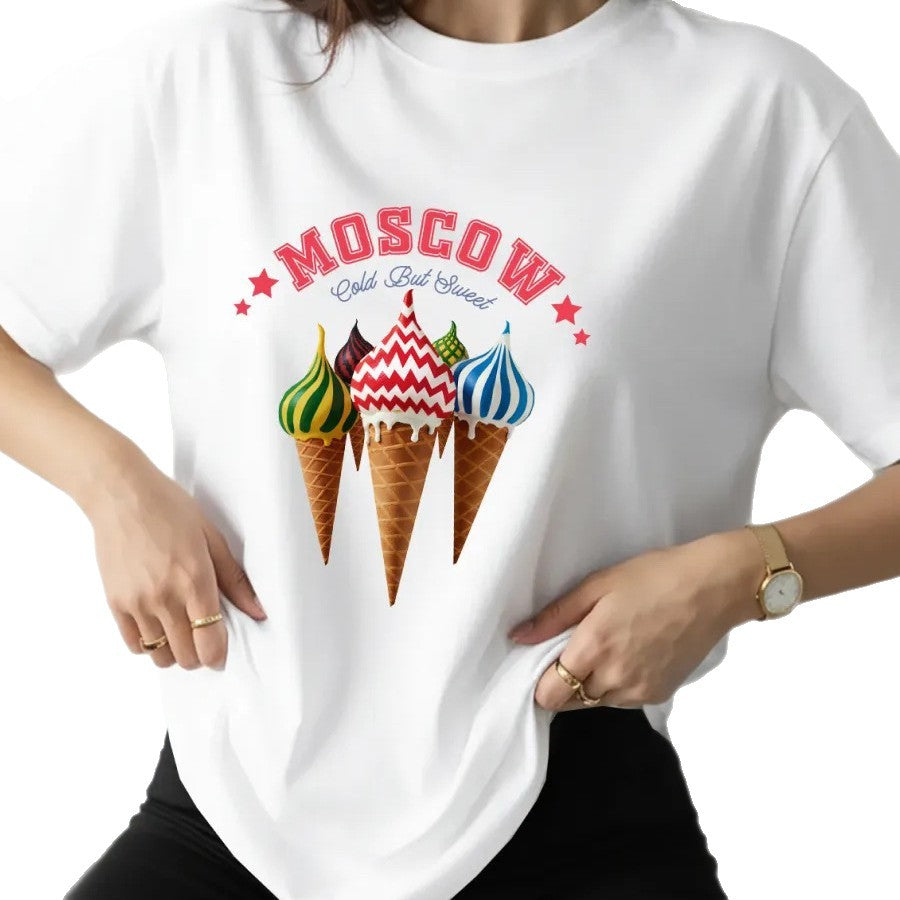 Camiseta estampado helado