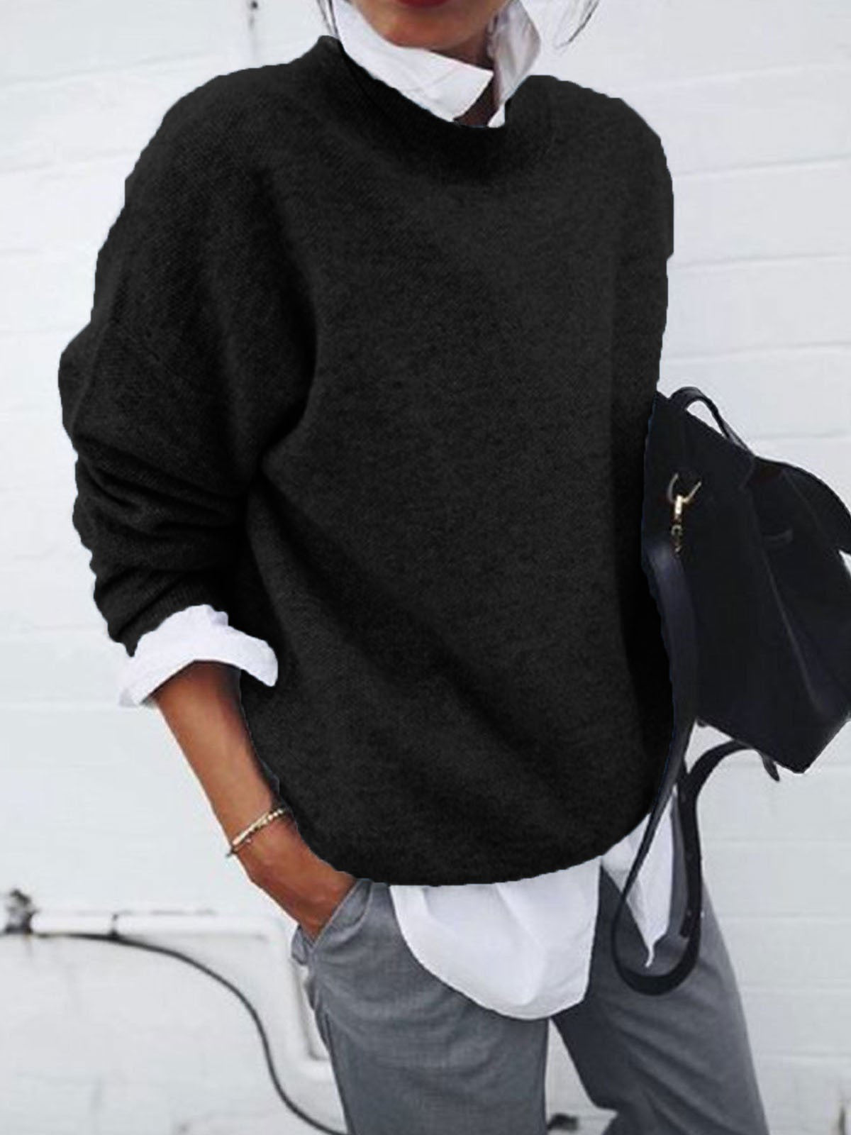 New autumn and winter cross-border European and American eBay Amazon knitted long sleeved pullover hoodie jacket for women