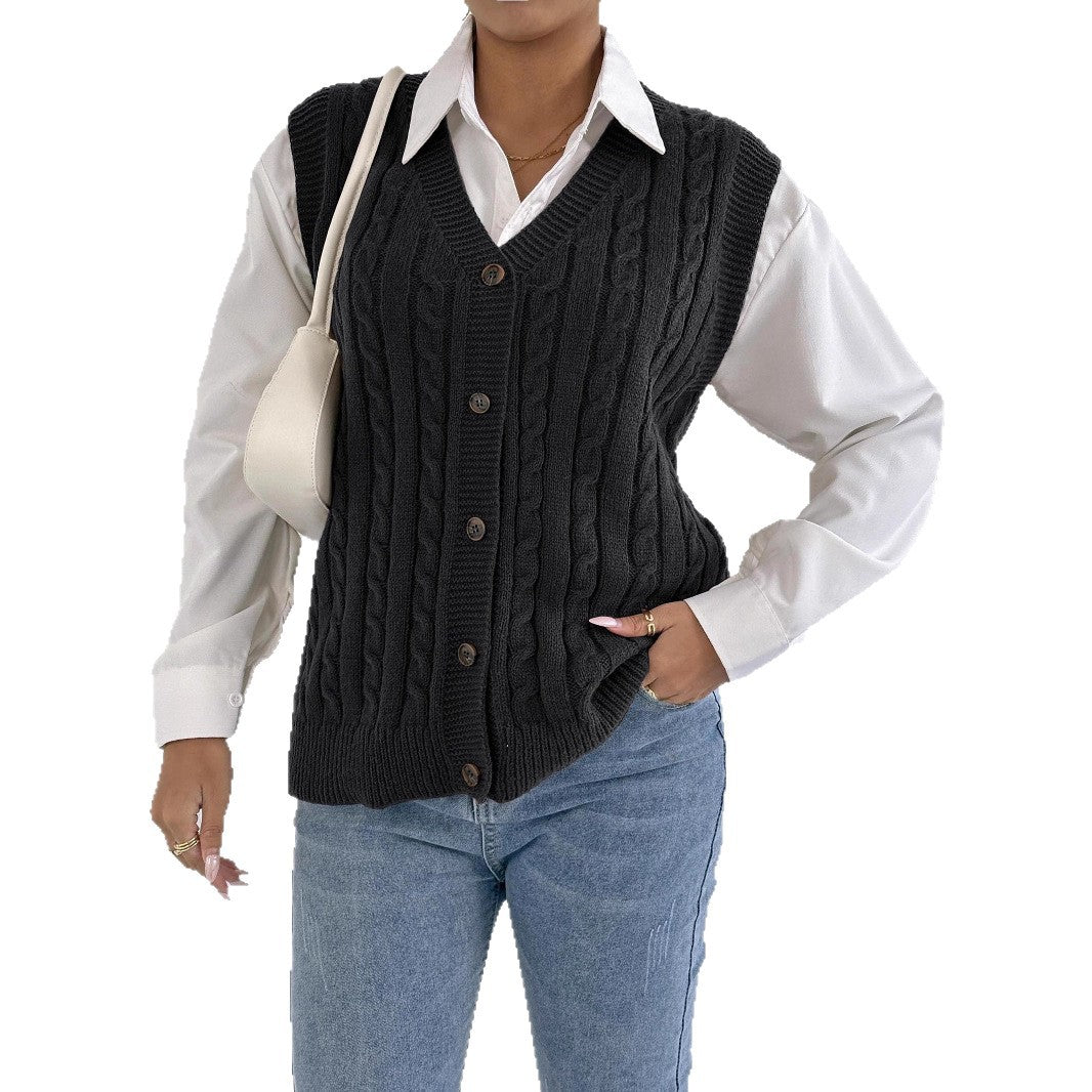 Vest Fried Dough Twists sweater vest