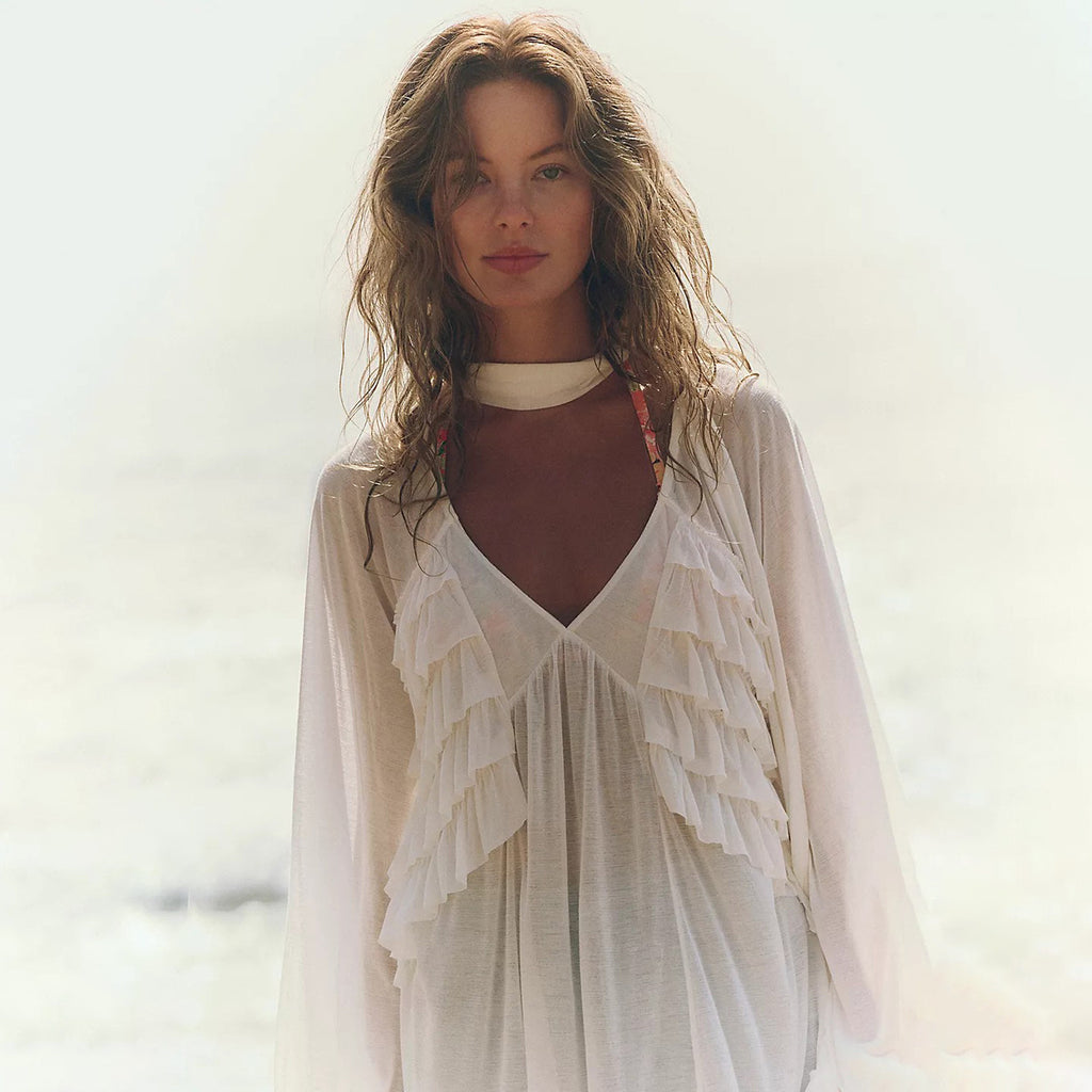 Sexy Sheer Chiffon Beach Cover-Up Bikini Swimwear for Women
