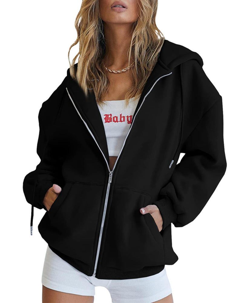 Cute Hooded Sweatshirt for Boys and Girls, Oversized Athletic Jacket with Drawstring Closure for Teens, Casual Fall Outerwear