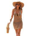 Vestido pareo calado escote pico