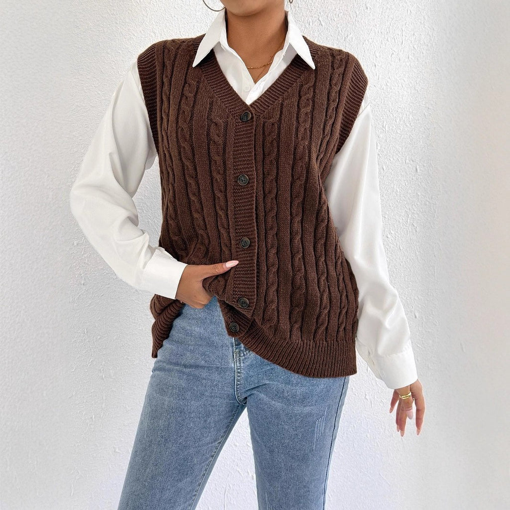 Vest Fried Dough Twists sweater vest