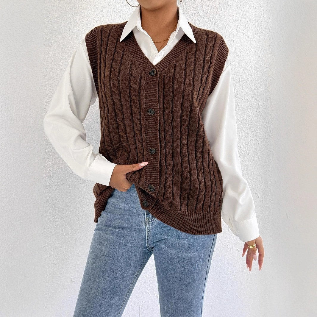 Vest Fried Dough Twists sweater vest