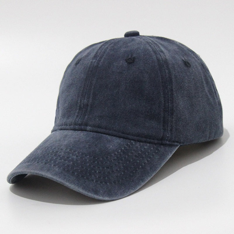 Retro Do Old Washed Hat Baseball Cap Soft Top Sand Washed Duck Tongue Hat Embroidered Sun Visor