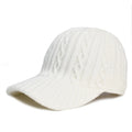 New Fashion Fluffy Baseball Cap Men's Knitted Warm Winter Solid Color Casual Elegant  Hairy Fluff Hat
