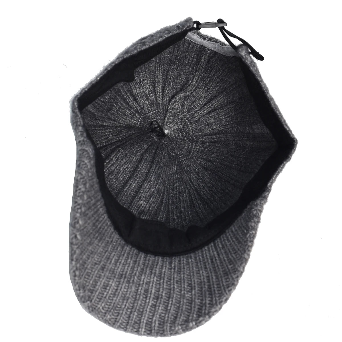 New Fashion Fluffy Baseball Cap Men's Knitted Warm Winter Solid Color Casual Elegant  Hairy Fluff Hat